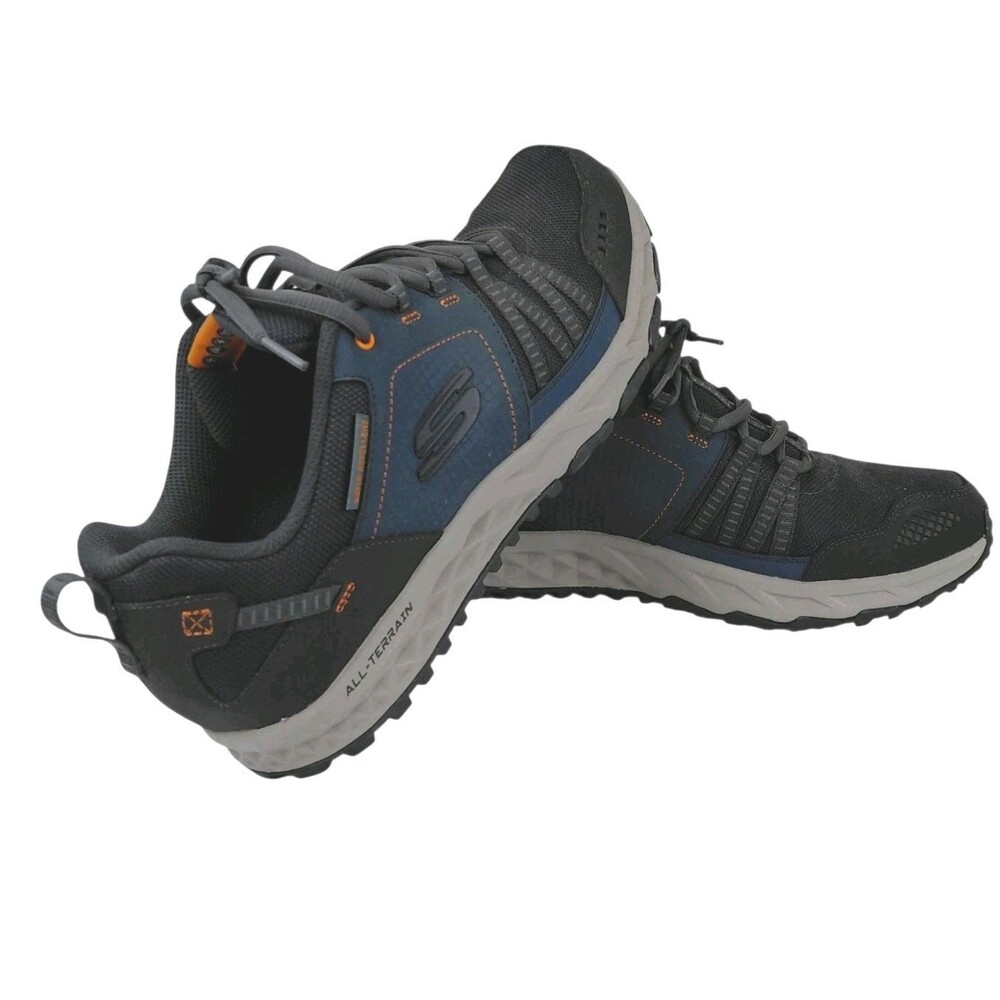 Skechers Escape Plan Mens Trail Sport Navy Sneakers Size 12 EUC